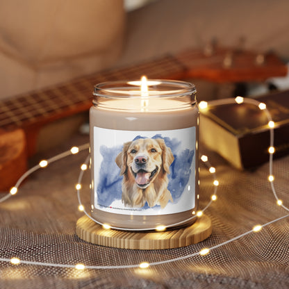 Golden Retriever Soy Candle, 9oz Scented Candle