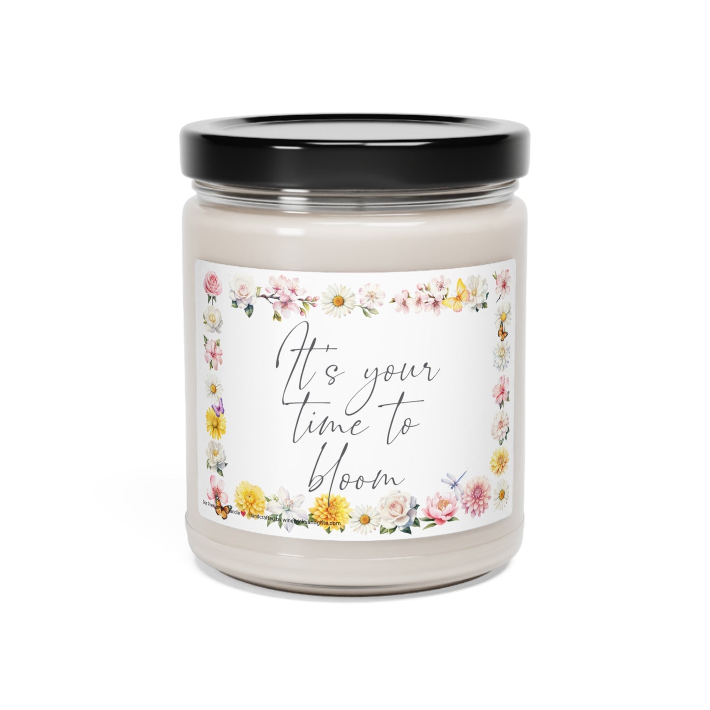 Your Time to Bloom Scented Soy Candle, 9oz Soy Candle, Creative Gift