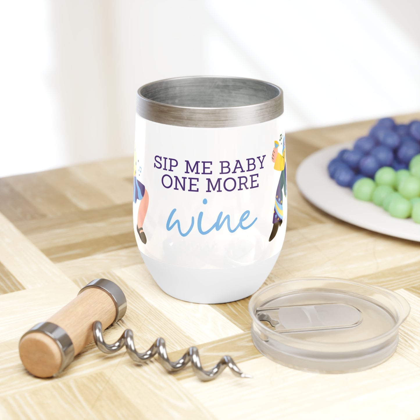 Sip Me Baby Wine Tumbler, 12 oz Wine Tumbler