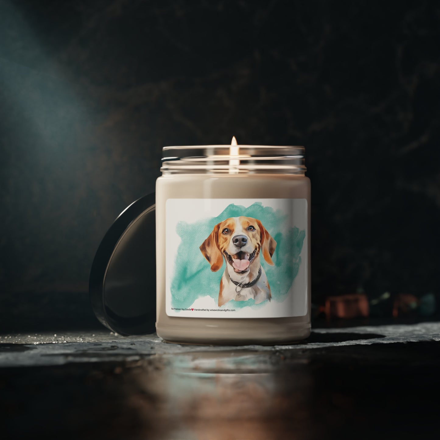 Beagle Soy Candle, 9oz Scented Candle, Dog Lover Candle