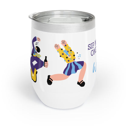 Sip Me Baby Wine Tumbler, 12 oz Wine Tumbler