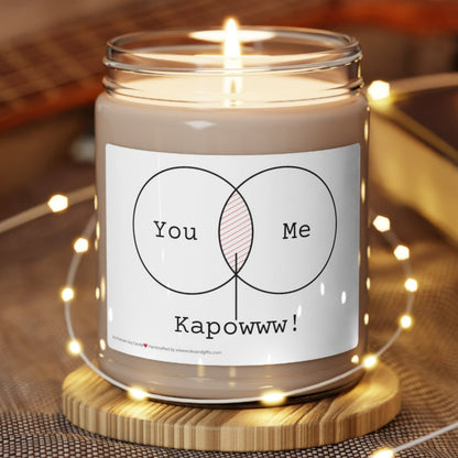 Kapow Scented Soy Candle, 9oz Soy Candle, Romantic Gift