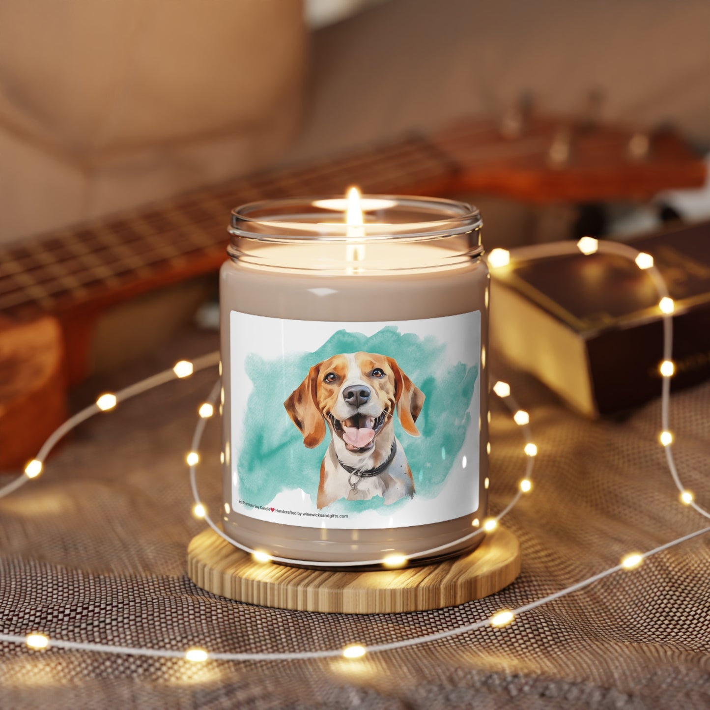 Beagle Soy Candle, 9oz Scented Candle, Dog Lover Candle