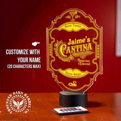 Personalized Cantina Bar Light