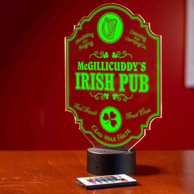 Personalized Irish Pub Bar Light