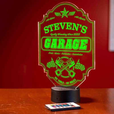 Personalized Garage Bar Light