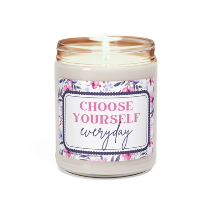 Choose Yourself Everyday Scented Soy Candle, 9oz Soy Candle, Creative Gift