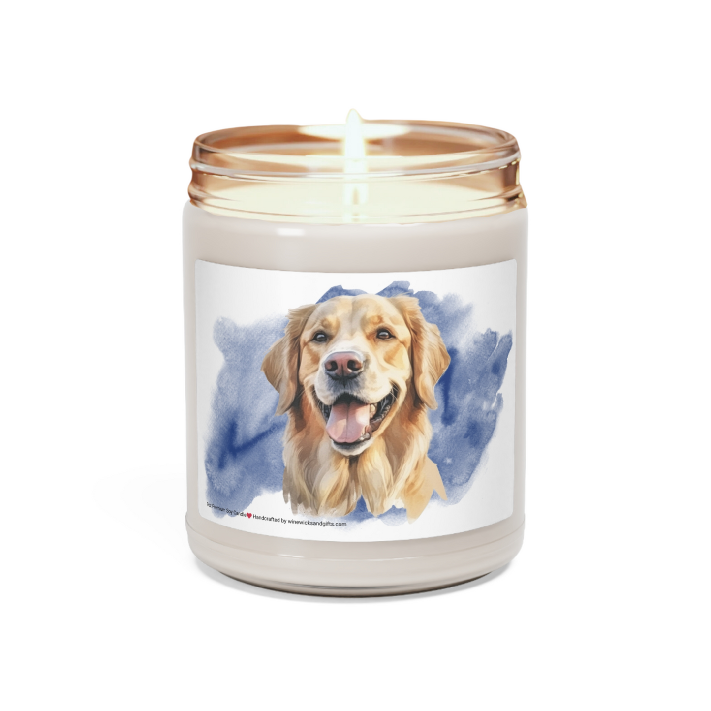 Golden Retriever Soy Candle, 9oz Scented Candle