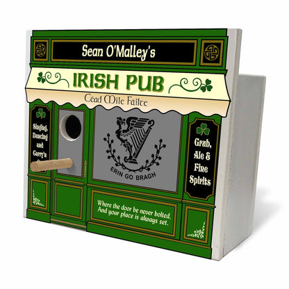 Custom Irish Pub Birdhouse Nesting Boxes