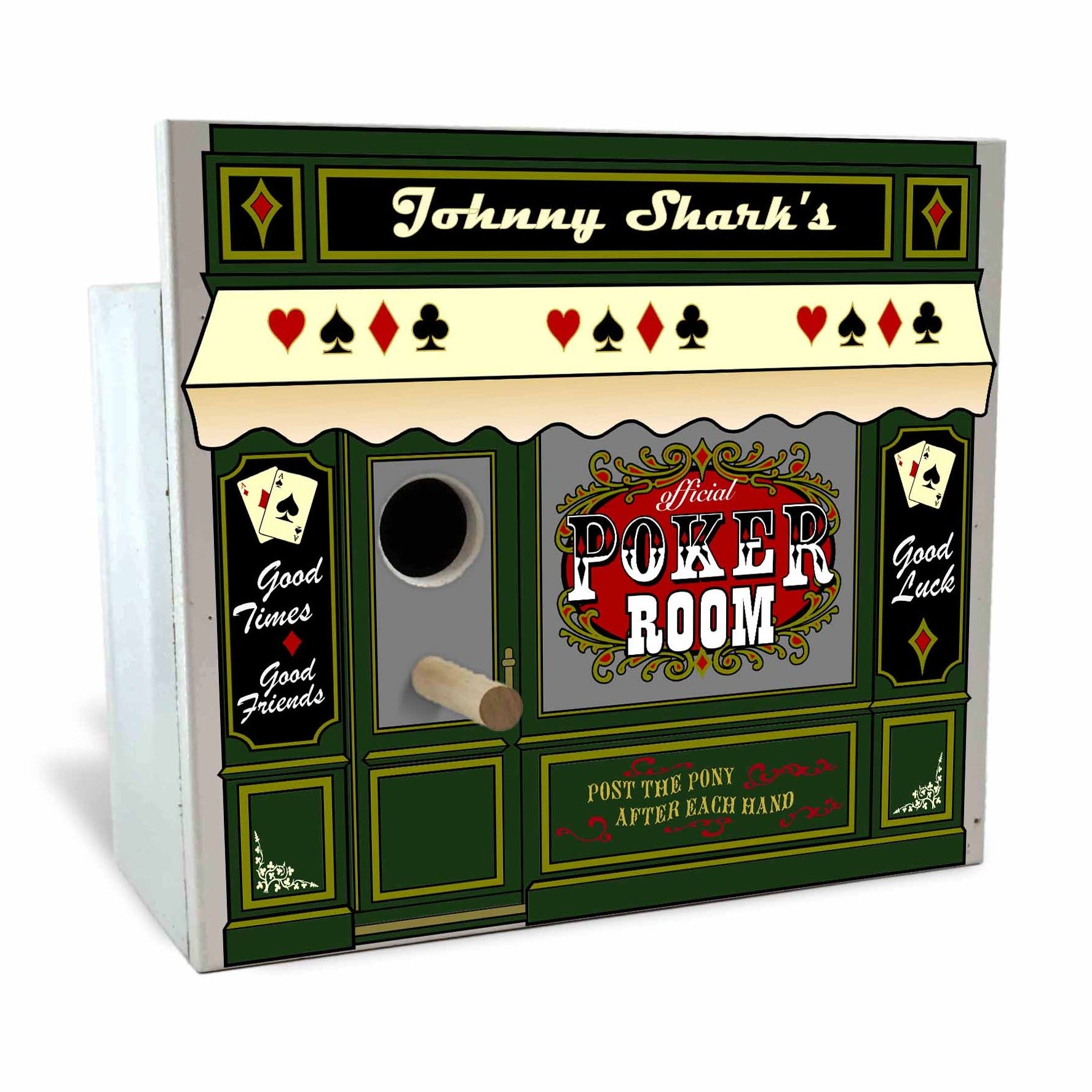 Custom Poker Room Birdhouse Nesting Boxes