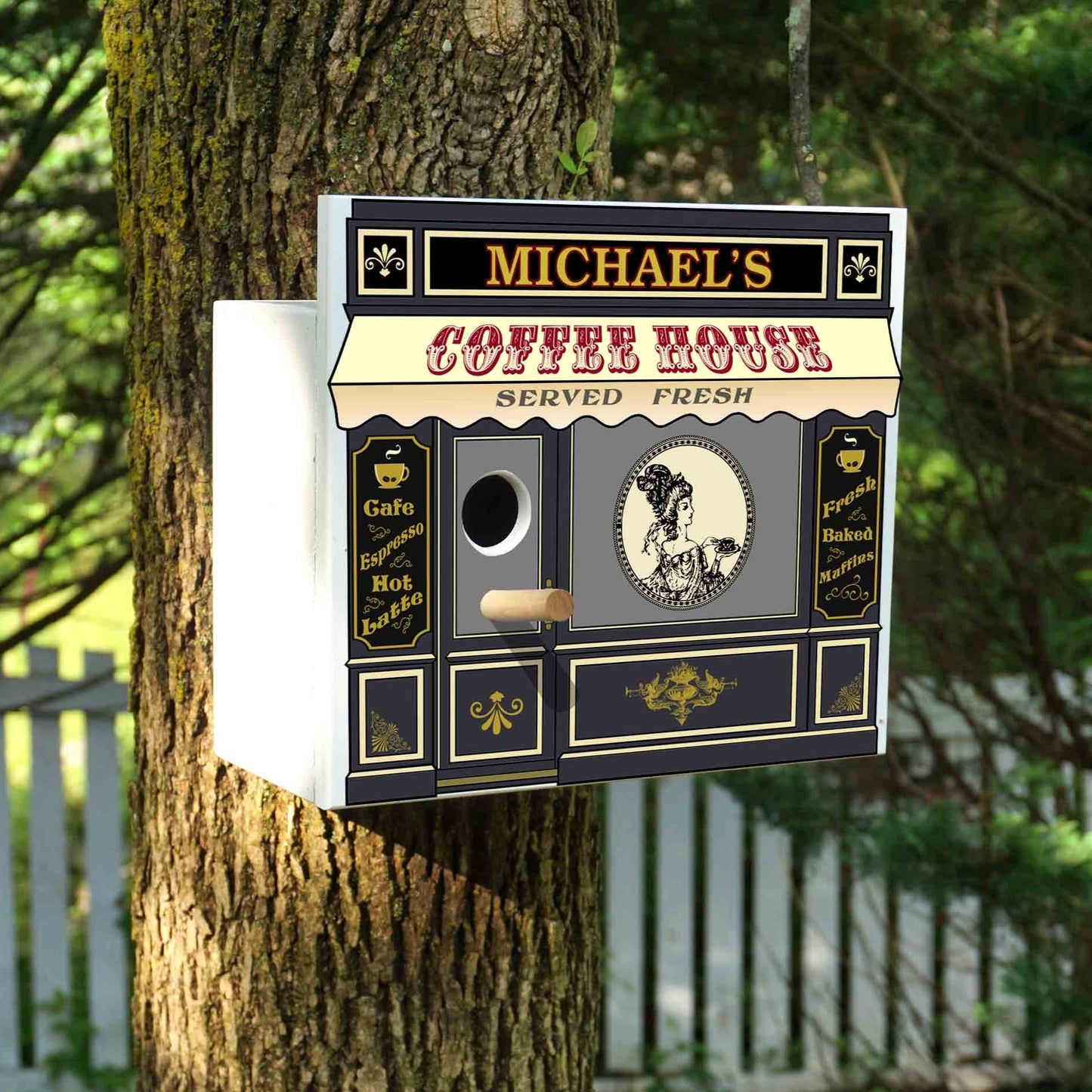 Custom Birdhouse Coffee Shop Nesting Boxes