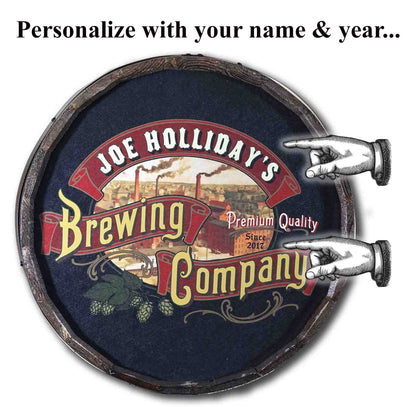 Personalized Full Color Brewing Co. Quarter Barrel Sign