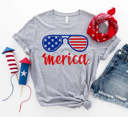 4th of July Shirt, Merica T-shirt, Womans Shirt