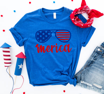 4th of July Shirt, Merica T-shirt, Womans Shirt