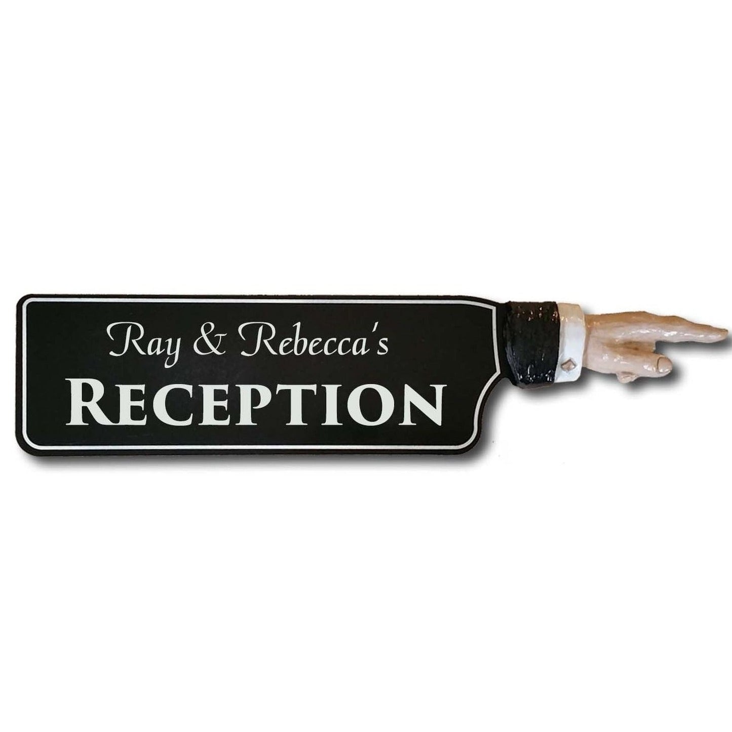  Personalized Wedding Directional Hand Sign