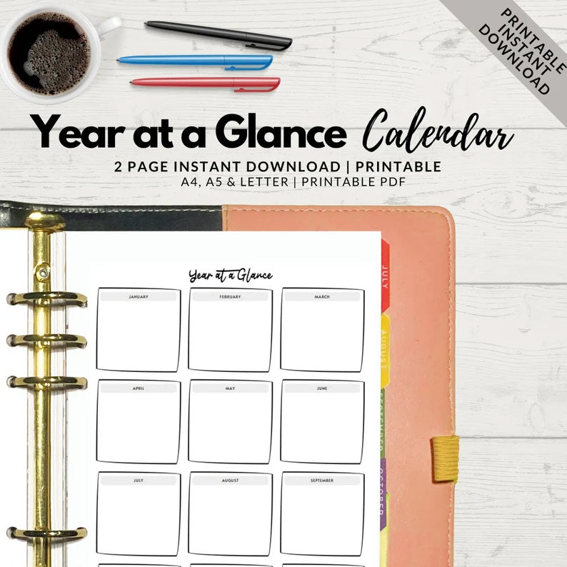 Planner Inserts, 2023 Monthly Brief Calendar Planner Inserts